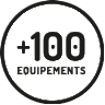 Plus de 100 équipements